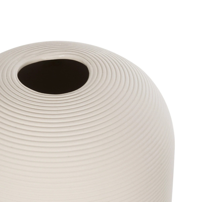 GloboStar® Artificial Garden BLANCO 21247 Διακοσμητική Κεραμική Γλάστρα Γκρι Π11 x Μ11 x Υ25 cm