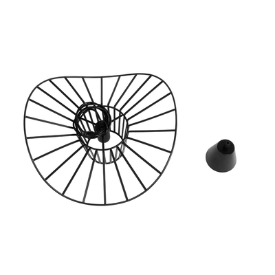 GLOBOSTAR® LUMINOVA 61462 Μοντέρνο Κρεμαστό Φωτιστικό Οροφής με Ντουί 1 x E27 AC 220-240V IP20 - Μαύρο - Μ40 x Π40 x Υ20cm