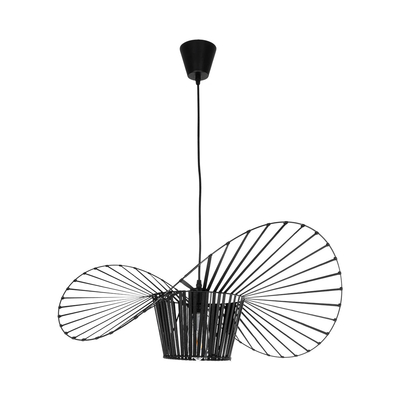 GLOBOSTAR® LUMINOVA 61464 Μοντέρνο Κρεμαστό Φωτιστικό Οροφής με Ντουί 1 x E27 AC 220-240V IP20 - Μαύρο - Μ60 x Π60 x Υ25cm