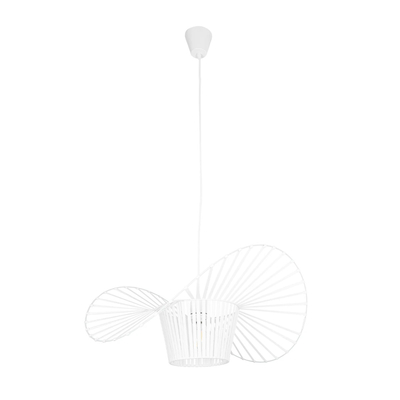 GLOBOSTAR® LUMINOVA 61465 Μοντέρνο Κρεμαστό Φωτιστικό Οροφής με Ντουί 1 x E27 AC 220-240V IP20 - Λευκό - Μ60 x Π60 x Υ25cm