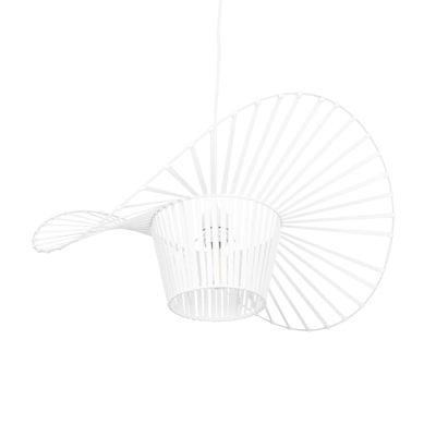 GLOBOSTAR® LUMINOVA 61465 Μοντέρνο Κρεμαστό Φωτιστικό Οροφής με Ντουί 1 x E27 AC 220-240V IP20 - Λευκό - Μ60 x Π60 x Υ25cm