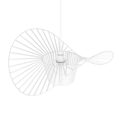 GLOBOSTAR® LUMINOVA 61465 Μοντέρνο Κρεμαστό Φωτιστικό Οροφής με Ντουί 1 x E27 AC 220-240V IP20 - Λευκό - Μ60 x Π60 x Υ25cm