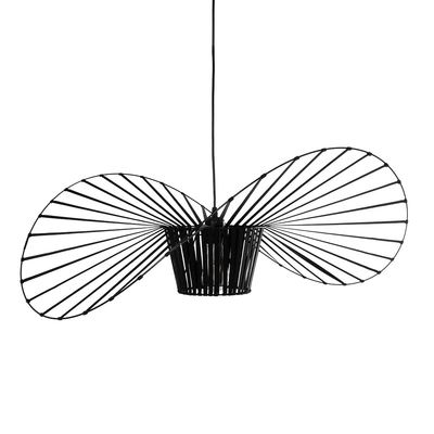 GLOBOSTAR® LUMINOVA 61466 Μοντέρνο Κρεμαστό Φωτιστικό Οροφής με Ντουί 1 x E27 AC 220-240V IP20 - Μαύρο - Μ80 x Π80 x Υ30cm