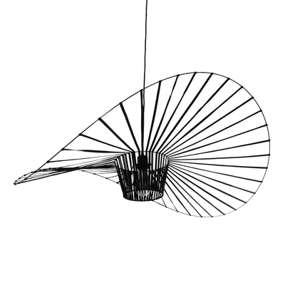 GLOBOSTAR® LUMINOVA 61467 Μοντέρνο Κρεμαστό Φωτιστικό Οροφής με Ντουί 1 x E27 AC 220-240V IP20 - Μαύρο - Μ100 x Π100 x Υ30cm