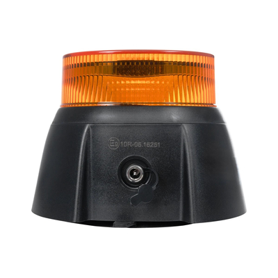 GloboStar® 85359 PRO Series Επαναφορτιζόμενος Φάρος Σήμανσης Οχήματος Security - Ασφαλείας για Αυτοκίνητα & Φορτηγά 10 Προγραμμάτων Φωτισμού STROBE LED 48W DC 10-30V Αδιάβροχος IP65 Πορτοκαλί