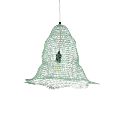 GLOBOSTAR® KENTUCKY 01891 Vintage Κρεμαστό Φωτιστικό Οροφής με Ντουί 1 x E27 AC 220-240V IP20 - Τιρκουάζ - Μ50 x Π50 x Υ48cm