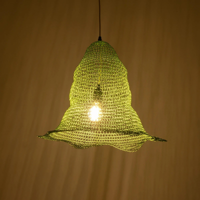 GLOBOSTAR® KENTUCKY 01891 Vintage Κρεμαστό Φωτιστικό Οροφής με Ντουί 1 x E27 AC 220-240V IP20 - Τιρκουάζ - Μ50 x Π50 x Υ48cm