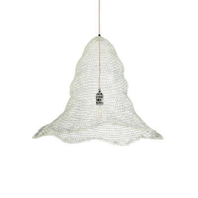 GLOBOSTAR® KENTUCKY 01892 Vintage Κρεμαστό Φωτιστικό Οροφής με Ντουί 1 x E27 AC 220-240V IP20 - Λευκό - Μ60 x Π60 x Υ52cm