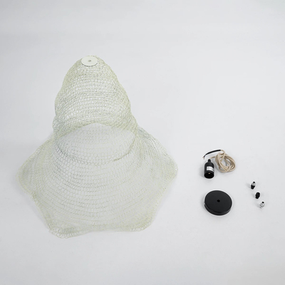 GLOBOSTAR® KENTUCKY 01892 Vintage Κρεμαστό Φωτιστικό Οροφής με Ντουί 1 x E27 AC 220-240V IP20 - Λευκό - Μ60 x Π60 x Υ52cm