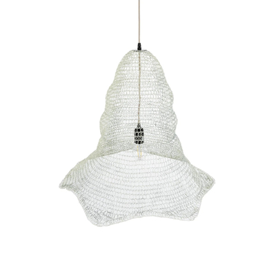 GLOBOSTAR® KENTUCKY 01892 Vintage Κρεμαστό Φωτιστικό Οροφής με Ντουί 1 x E27 AC 220-240V IP20 - Λευκό - Μ60 x Π60 x Υ52cm