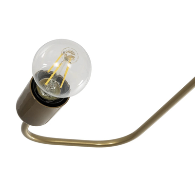 GLOBOSTAR® MOORNA 201-0065 Vintage Φωτιστικό Οροφής με Ντουί 4 x E27 AC 220-240V IP20 - Χρυσό - Μ97 x Π97 x Υ7cm