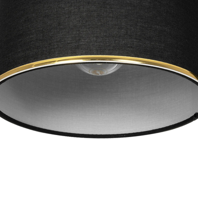 GLOBOSTAR® GLOWEN 201-0086 Vintage Φωτιστικό Οροφής με Ντουί 3 x E27 AC 220-240V IP20 - Μαύρο & Χρυσό - Μ80 x Π20 x Υ20cm