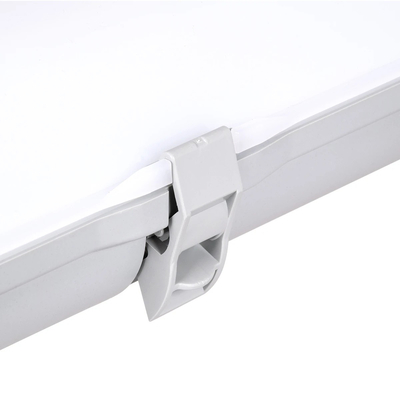 GLOBOSTAR® EMERGANO 60180 120cm Γραμμικό Βιομηχανικό Φωτιστικό Tri-Proof Τεχνολογίας Emergency με Ενσωματωμένη Μπαταρία Li-Ion 3.7V 5000mAH & Αυτονομία 3 Ώρες LED 48W 5760lm 120° AC 220-240V Αδιάβροχο IP65 Ψυχρό Λευκό 6000K - LUMILEDs SMD Chip & TÜV SÜD Driver - Γκρι με Γαλακτερό Κάλυμμα Πλαστικό PC - Μ120 x Π10.5 x Υ8cm - 5 Χρόνια Εγγύση