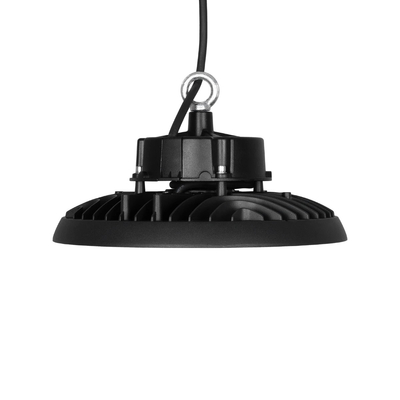 GLOBOSTAR® INDUSTRY 61501 Βιομηχανικό Φωτιστικό Καμπάνα High Bay UFO LED 150W 22500lm 90° AC 220-240V Αδιάβροχο IP65 Φυσικό Λευκό 5000K - Sanan Opto SMD Chip & TÜV SÜD Driver - Μαύρο Ματ - Μ26.5 x Π26.5 x Υ15cm - 5 Χρόνια Εγγύηση
