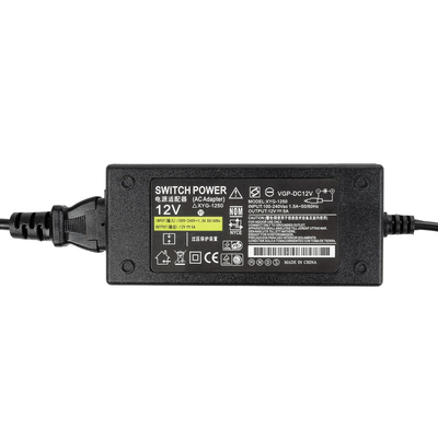 GloboStar® 73073 Πλαστικό Τροφοδοτικό SELV για προΪόντα LED 60W 5A - AC220-240V σε DC 12V - IP20 - Μ12 x Π5 x Υ3cm - 2 Χρόνια Εγγύηση