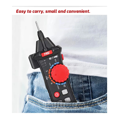 GloboStar® 79693 Ψηφιακό Φορητό Πολύμετρο TASI TA802A με Θήκη Προστασίας Μαύρο