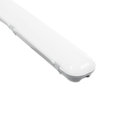 GLOBOSTAR® EMERGANO 60180 120cm Γραμμικό Βιομηχανικό Φωτιστικό Tri-Proof Τεχνολογίας Emergency με Ενσωματωμένη Μπαταρία Li-Ion 3.7V 5000mAH & Αυτονομία 3 Ώρες LED 48W 5760lm 120° AC 220-240V Αδιάβροχο IP65 Ψυχρό Λευκό 6000K - LUMILEDs SMD Chip & TÜV SÜD Driver - Γκρι με Γαλακτερό Κάλυμμα Πλαστικό PC - Μ120 x Π10.5 x Υ8cm - 5 Χρόνια Εγγύση