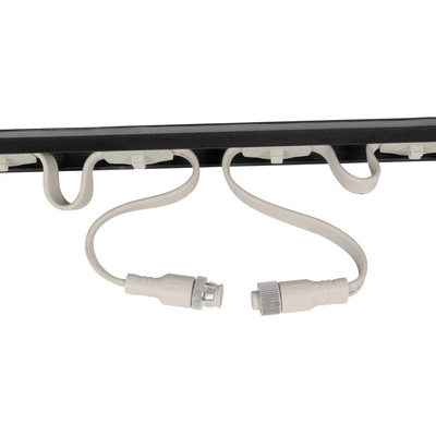 GloboStar® 90830 4 x Digital Pixel Addressable Facade Aluminum Bars - 4 x Ψηφιακές Μπάρες Αλουμινίου Πρόσοψης Κτιρίων LED SMD 3535 45W 60LED 60PIXEL SPI/TTL Protocol IC UCS512B 2700lm 120° DC 12V IP67 RGB - Μαύρο Σώμα - Μ400 x Π4.5 x Υ3.6cm - 4 Μπάρες