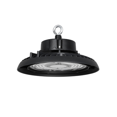 GLOBOSTAR® INDUSTRY 61501 Βιομηχανικό Φωτιστικό Καμπάνα High Bay UFO LED 150W 22500lm 90° AC 220-240V Αδιάβροχο IP65 Φυσικό Λευκό 5000K - Sanan Opto SMD Chip & TÜV SÜD Driver - Μαύρο Ματ - Μ26.5 x Π26.5 x Υ15cm - 5 Χρόνια Εγγύηση