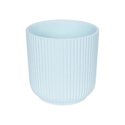 GloboStar® Artificial Garden SEMINYAK 20519 Διακοσμητική Κεραμική Γλάστρα Λευκή Π17 x M17 x Υ17