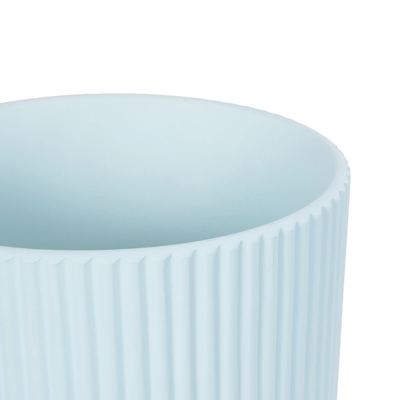 GloboStar® Artificial Garden SEMINYAK 20519 Διακοσμητική Κεραμική Γλάστρα Λευκή Π17 x M17 x Υ17