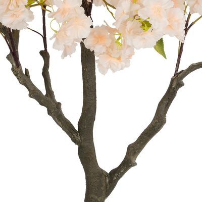 GloboStar® Artificial Garden SALMON CHERRY BLOSSOM TREE 20678 Τεχνητό Διακοσμητικό Δέντρο Απαλό Ροζ Άνθος Κερασιάς Υ160cm