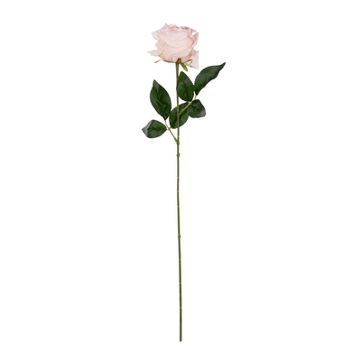 GloboStar® Artificial Garden PINK ROSE BRANCH 21148 Τεχνητό Διακοσμητικό Κλαδί Τριαντάφυλλα Ροζ Y63cm