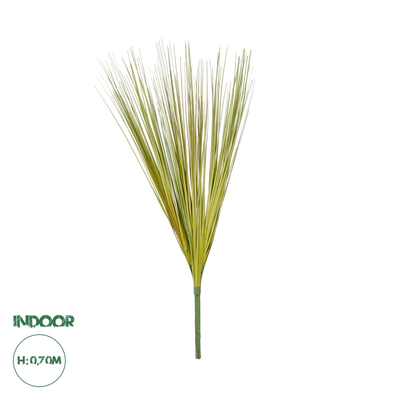 GloboStar® Artificial Garden GREEN GRASS BOUQUET 21161 Τεχνητό Διακοσμητικό Μπουκέτο Grass Πράσινο Y70cm