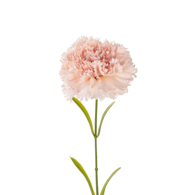GloboStar® Artificial Garden PALE PING CARNATION BRANCH 21208 Τεχνητό Διακοσμητικό Κλαδί Γαρίφαλο Απαλό Ρόζ Y60cm