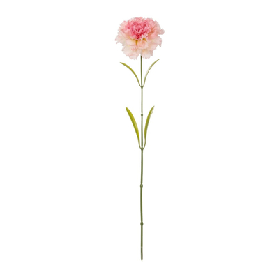 GloboStar® Artificial Garden PING CARNATION BRANCH 21209 Τεχνητό Διακοσμητικό Κλαδί Γαρίφαλο Ρόζ Y60cm