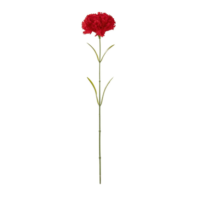 GloboStar® Artificial Garden Red CARNATION BRANCH 21210 Τεχνητό Διακοσμητικό Κλαδί Γαρίφαλο Κόκκινο Y60cm