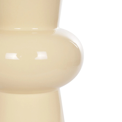 GloboStar® Artificial Garden DESERT 21258 Διακοσμητικό Κεραμικό Βάζo Μπεζ Π14 x Μ14 x Υ25 cm