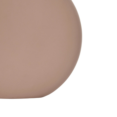 GloboStar® Artificial Garden LANZAROTE 21290 Διακοσμητικό Κεραμικό Βάζo Καφέ Π15 x Μ15 x Υ14cm