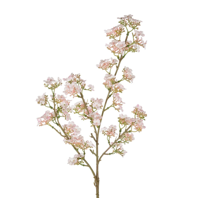 GloboStar® Artificial Garden PINK PEAR BLOSSOM BRANCH 21295 Τεχνητό Διακοσμητικό Κλαδί Αχλαδίας Ρόζ Y80cm