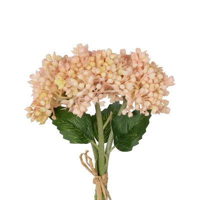 GloboStar® Artificial Garden SALMON PINK HYACINTH BOUQUET 21355 Τεχνητό Διακοσμητικό Μπουκέτο Ροζ Υάκυνθος Y30cm