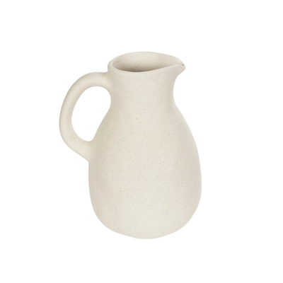 GloboStar® Artificial Garden ARMENOVILLE 21506 Διακοσμητικό Κεραμικό Βάζo Μπέζ Μ18 x Π15 x Υ22 cm