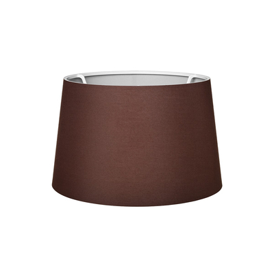 GloboStar® COVER 203-0265 Μοντέρνο Φωτιστικό Καπέλο Καφέ Ύφασμα - Μ38 x Π38 x Υ24cm