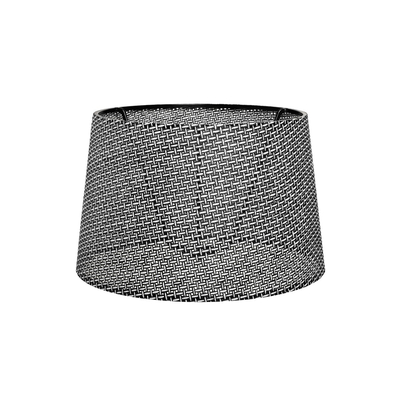 GloboStar® COVER 203-0262 Μοντέρνο Φωτιστικό Καπέλο Γκρί Διάτρητο Ύφασμα - Μ38 x Π38 x Υ24cm