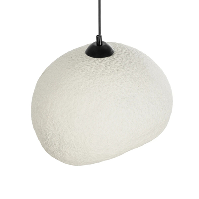 GLOBOSTAR® STONE 204-0124 Μοντέρνο Κρεμαστό Φωτιστικό Οροφής με Ντουί 1 x E27 AC 220-240V IP20 - Γκρι - Μ35 x Π31 x Υ26cm