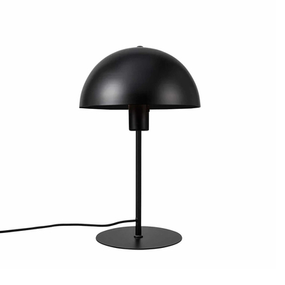 GloboStar® GASCEIO 204-0141 Μοντέρνο Eπιτραπέζιο Φωτιστικό Μονόφωτο 1 x E27 IP20 Μαύρο Μέταλλο - Μ25 x Π25 x Υ39cm