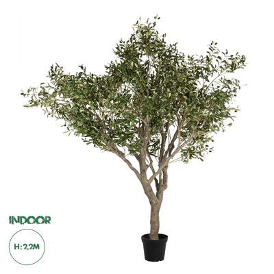 GloboStar® Artificial Garden OLIVE TREE 21112 Τεχνητό Διακοσμητικό Δέντρο Ελιά Υ220cm