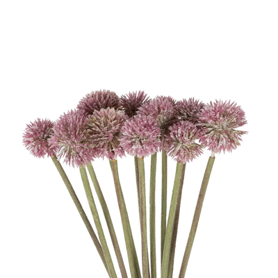 GloboStar® Artificial Garden PURPLE DANDELION BOUQET 21360 Τεχνητό Διακοσμητικό Ταραξάκο Μπουκέτο Y54cm