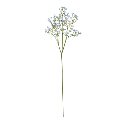 GloboStar® Artificial Garden BLUE BRANCH BABY BREATH 21296 Τεχνητό Διακοσμητικό Κλαδί Μπλέ Γυψοφίλης Y53cm