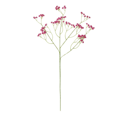 GloboStar® Artificial Garden PINK BRANCH BABY BREATH 21368 Τεχνητό Διακοσμητικό Κλαδί Ροζ Γυψοφίλης Y61cm