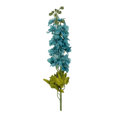 GloboStar® Artificial Garden BLUE DELPHINIUM FLOWER BRANCH 21394 Τεχνητό Διακοσμητικό Κλαδί Δελφίνιο Y48cm