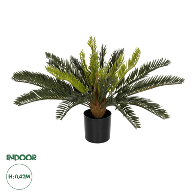 GloboStar® Artificial Garden CYCAS 21474 Τεχνητό Διακοσμητικό Φυτό Κύκας Υ42cm