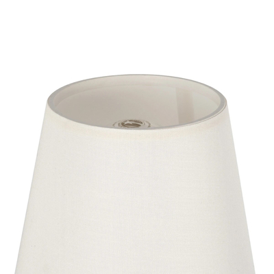 GLOBOSTAR® ELEGANTE 204-0187 Μοντέρνο Φωτιστικό Τοίχου - Απλίκα με Ντουί 1 x E27 AC 220-240V IP20 - Λευκό & Μπεζ - Μ14 x Π23 x Υ21cm