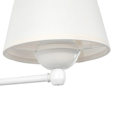 GLOBOSTAR® ELEGANTE 204-0187 Μοντέρνο Φωτιστικό Τοίχου - Απλίκα με Ντουί 1 x E27 AC 220-240V IP20 - Λευκό & Μπεζ - Μ14 x Π23 x Υ21cm