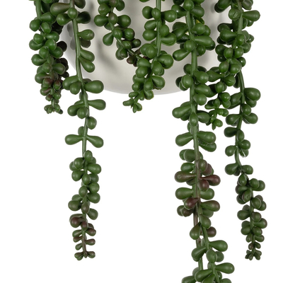 GloboStar® Artificial Garden HANGING LOVER'S TEARS 20628 - Τεχνητό Κρεμαστό Διακοσμητικό Φυτό Lover's Tears Μ16 x Π16 x Y50cm