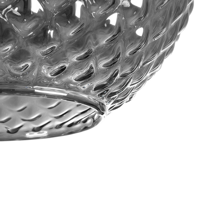 GLOBOSTAR® KEGEL 206-0003 Μοντέρνο Κρεμαστό Φωτιστικό Οροφής με Ντουί 1 x E27 AC 220-240V IP20 - Μαύρο Φιμέ - Μ20 x Π20 x Υ20cm